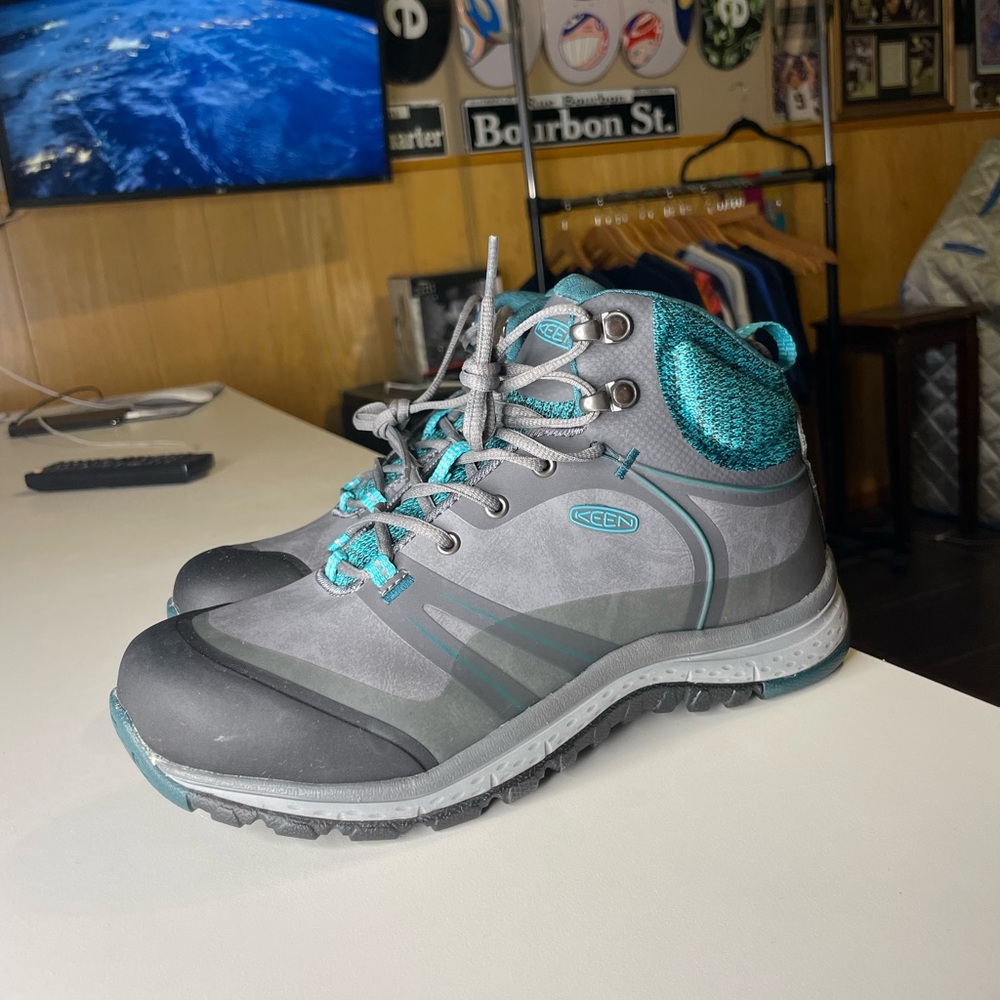Keen Womens Aluminum Toe Sedona Pulse Oil Slip Resistant Work Boots Sz 7.5